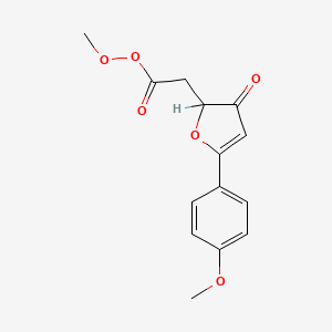 Methyl 2,3-dihydro-2-hydroxy-5-(4-methoxyphenyl)-3-oxo-2-furanacetate