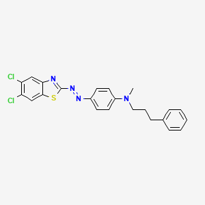 Benzenepropanamine, N-(4-((dichloro-2-benzothiazolyl)azo)phenyl)-N-methyl-