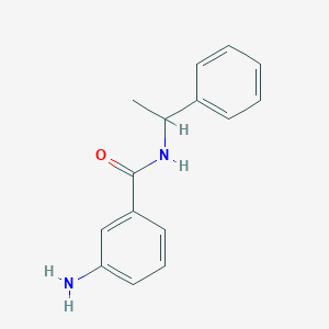 molecular formula C15H16N2O B1272702 3-氨基-N-(1-苯乙基)苯甲酰胺 CAS No. 85592-79-6