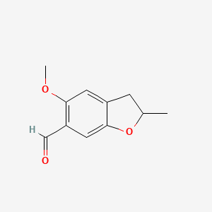 5-Methoxy-2-methyl-2,3-dihydro-1-benzofuran-6-carbaldehyde