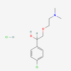 4-Chloro-alpha-((2-(dimethylamino)ethoxy)methyl)benzenemethanol hydrochloride