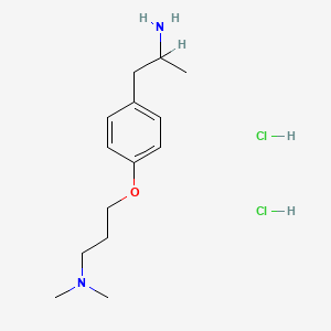 4-(3-(Dimethylamino)propoxy)-alpha-methylbenzeneethanamine dihydrochloride