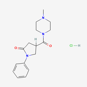 4-(4-Methyl-1-piperazinylcarbonyl)-1-phenyl-2-pyrrolidinone hydrochloride