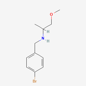molecular formula C11H16BrNO B1272726 N-[(4-bromophenyl)methyl]-1-methoxypropan-2-amine CAS No. 355816-64-7