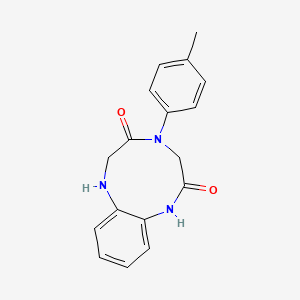 1H-1,4,7-Benzotriazonine-2,5-dione, 3,4,6,7-tetrahydro-4-(4-methylphenyl)-