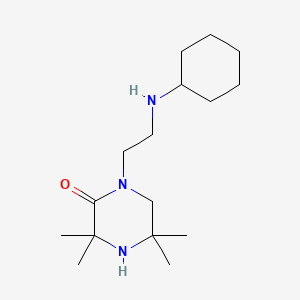 Piperazinone, 1-(2-(cyclohexylamino)ethyl)-3,3,5,5-tetramethyl-