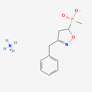 Ammonium (4,5-dihydro-3-(phenylmethyl)-5-isoxazolyl)methylphosphinate