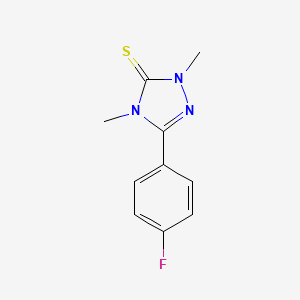 3H-1,2,4-Triazole-3-thione, 2,4-dihydro-2,4-dimethyl-5-(4-fluorophenyl)-