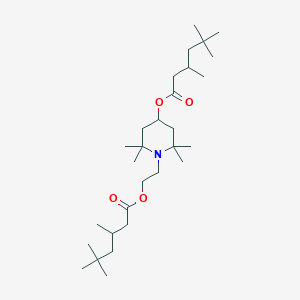 Hexanoic acid, 3,5,5-trimethyl-, 2,2,6,6-tetramethyl-1-(2-((3,5,5-trimethyl-1-oxohexyl)oxy)ethyl)-4-piperidinyl ester