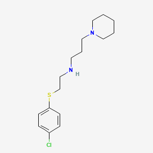 Piperidine, 1-(3-((2-((p-chlorophenyl)thio)ethyl)amino)propyl)-