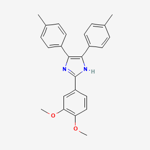 2-(3,4-Dimethoxyphenyl)-4,5-bis(4-methylphenyl)-1H-imidazole