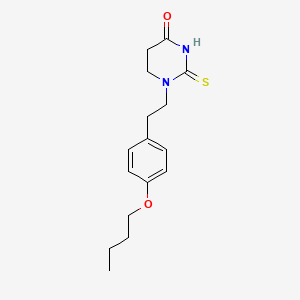 4(1H)-Pyrimidinone, tetrahydro-1-(2-(4-butoxyphenyl)ethyl)-2-thioxo-