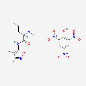 2-(Dimethylamino)-N-(3,4-dimethyl-5-isoxazolyl)valeramide picrate