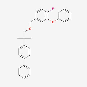 1,1'-Biphenyl, 4-(2-((4-fluoro-3-phenoxyphenyl)methoxy)-1,1-dimethylethyl)-