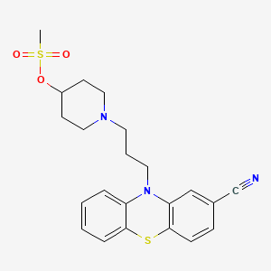 10-(3-(4-Hydroxy-1-piperidino)propyl)-10H-phenothiazine-2-carbonitrile monomethanesulphonate