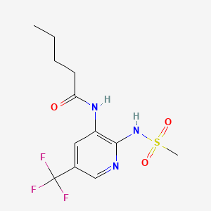 Pentanamide, N-(2-((methylsulfonyl)amino)-5-(trifluoromethyl)-3-pyridinyl)-