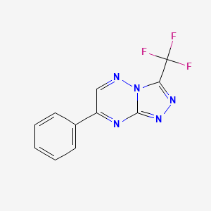 1,2,4-Triazolo(4,3-b)(1,2,4)triazine, 7-phenyl-3-(trifluoromethyl)-