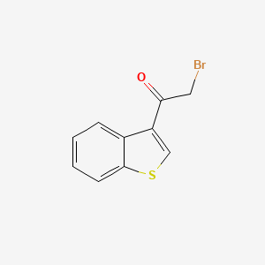 molecular formula C10H7BrOS B1272749 1-(苯并[b]噻吩-3-基)-2-溴乙酮 CAS No. 26167-45-3