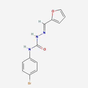 2-Furaldehyde, 4-(p-bromophenyl)semicarbazone