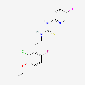 Thiourea, N-(2-(2-chloro-3-ethoxy-6-fluorophenyl)ethyl)-N'-(5-iodo-2-pyridinyl)-