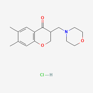 4-Chromanone, 6,7-dimethyl-3-(morpholinomethyl)-, hydrochloride