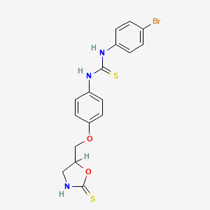 N-(4-Bromophenyl)-N'-(4-((2-thioxo-5-oxazolidinyl)methoxy)phenyl)thiourea