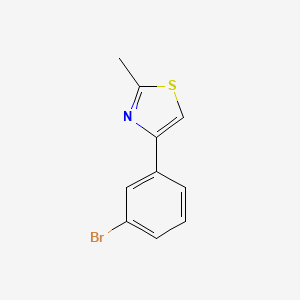 B1272759 4-(3-Bromophenyl)-2-methyl-1,3-thiazole CAS No. 342405-21-4