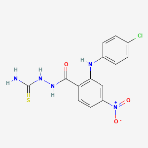 [[2-(4-chloroanilino)-4-nitrobenzoyl]amino]thiourea