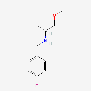 molecular formula C11H16FNO B1272763 (4-Fluoro-benzyl)-(2-methoxy-1-methyl-ethyl)-amine CAS No. 418786-13-7