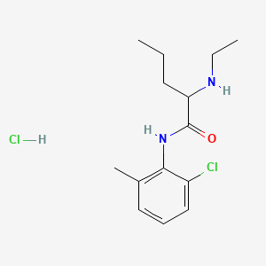 6'-Chloro-2-(ethylamino)-o-valerotoluidide hydrochloride