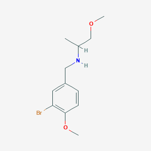 molecular formula C12H18BrNO2 B1272764 (3-Bromo-4-methoxybenzyl)(2-methoxy-1-methylethyl)amine CAS No. 352436-21-6