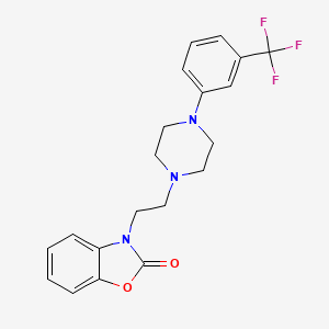 2(3H)-Benzoxazolone, 3-(2-(4-(3-(trifluoromethyl)phenyl)-1-piperazinyl)ethyl)-