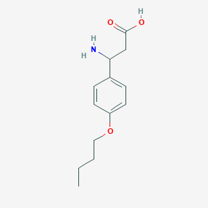 molecular formula C13H19NO3 B1272774 3-氨基-3-(4-丁氧基苯基)丙酸 CAS No. 405294-73-7