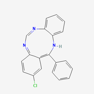 2-Chloro-13-phenyl-5H-dibenzo(d,h)(1,3,6)triazonine