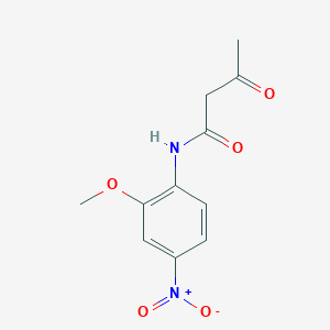molecular formula C11H12N2O5 B1272786 N-(2-甲氧基-4-硝基苯基)-3-氧代丁酰胺 CAS No. 91088-39-0
