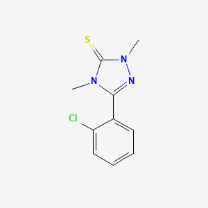 molecular formula C10H10ClN3S B12727864 3H-1,2,4-Triazole-3-thione, 2,4-dihydro-5-(2-chlorophenyl)-2,4-dimethyl- CAS No. 110623-25-1