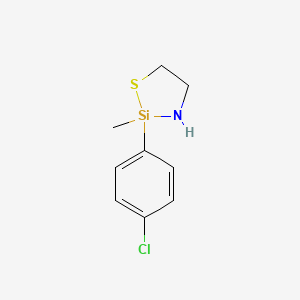 2-(p-Chlorophenyl)-2-methyl-1-thia-3-aza-2-silacyclopentane