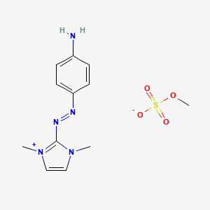 1H-Imidazolium, 2-((4-aminophenyl)azo)-1,3-dimethyl-, methyl sulfate