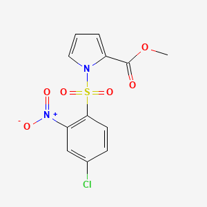 1H-Pyrrole-2-carboxylic acid, 1-((4-chloro-2-nitrophenyl)sulfonyl)-, methyl ester