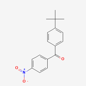 molecular formula C17H17NO3 B12727968 Methanone, (4-(1,1-dimethylethyl)phenyl)(4-nitrophenyl)- CAS No. 10372-92-6