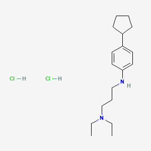 1,3-Propanediamine, N'-(4-cyclopentylphenyl)-N,N-diethyl-, dihydrochloride