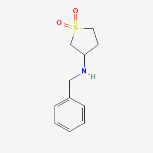 molecular formula C11H15NO2S B1272800 N-苄基四氢噻吩-3-胺1,1-二氧化物 CAS No. 321580-44-3
