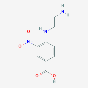 molecular formula C9H11N3O4 B1272802 4-[(2-氨基乙基)氨基]-3-硝基苯甲酸 CAS No. 59320-41-1