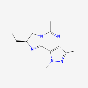 1H-Imidazo(1,2-C)pyrazolo(3,4-E)pyrimidine, 8-ethyl-7,8-dihydro-1,3,5-trimethyl-, (S)-