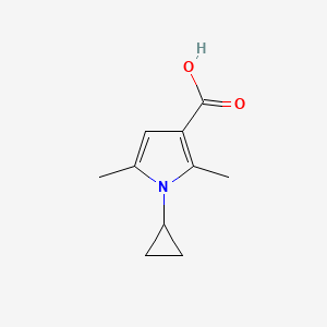 molecular formula C10H13NO2 B1272808 1-cyclopropyl-2,5-dimethyl-1H-pyrrole-3-carboxylic acid CAS No. 423768-58-5