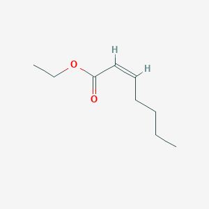 molecular formula C9H16O2 B12728083 Ethyl cis-2-heptenoate CAS No. 35066-42-3