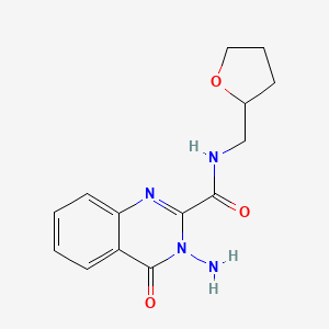 molecular formula C14H16N4O3 B1272810 3-氨基-4-氧代-N-(氧杂环-2-基甲基)喹唑啉-2-甲酰胺 CAS No. 646497-34-9