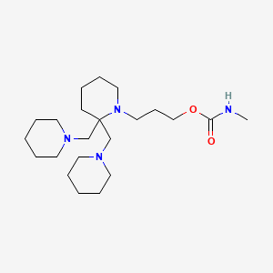 Piperidinepropanol, 2,2-bis(piperidinomethyl)-, methylcarbamate