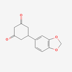 molecular formula C13H12O4 B1272819 5-(1,3-Benzodioxol-5-yl)cyclohexane-1,3-dione CAS No. 55579-76-5