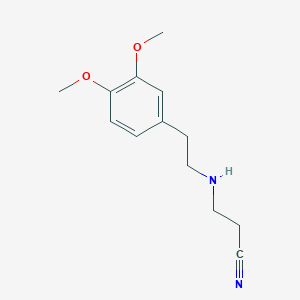B1272822 3-[(3,4-Dimethoxyphenethyl)Amino]Propanenitrile CAS No. 55982-97-3